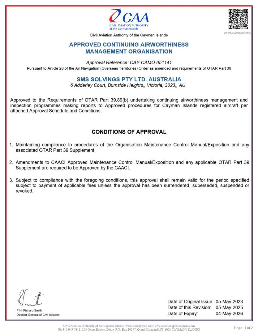 APPROVAL CERTIFICATE